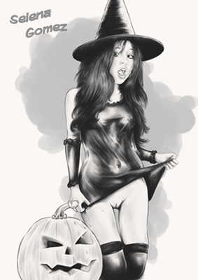 Selena Gomez Halloween flash