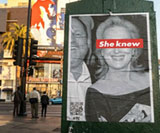 “She knew” poster in Los Angeles