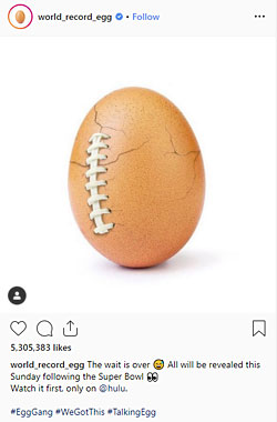 world_record_egg: “The wait is over. All will be revealed this Sunday following the Super Bowl”